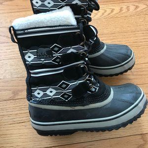 Sorel 1964 PAC Graphic Black & White Boot sz 5